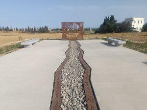 אנדרטת כתב ושם בכפר עזה